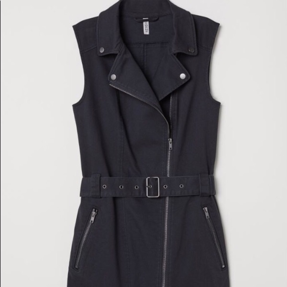 Motorcycle jacket-style dress!